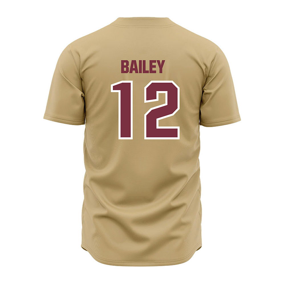 FSU - NCAA Baseball : Myles Bailey - Gold Jersey-1