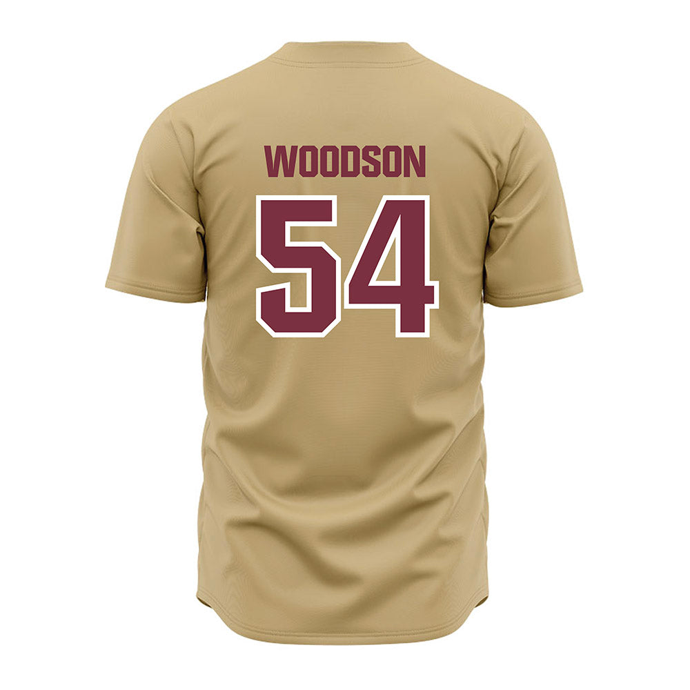 FSU - NCAA Baseball : Presley Woodson - Gold Jersey-1