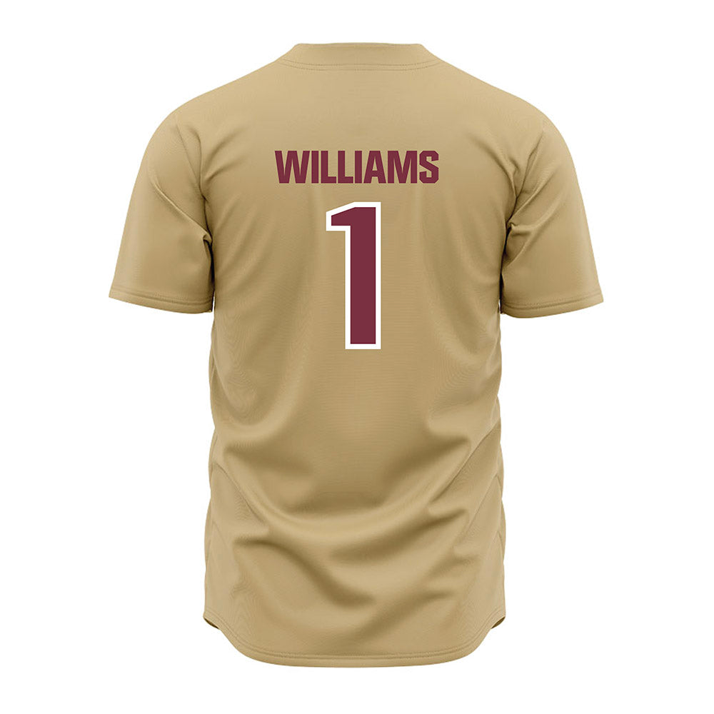 FSU - NCAA Baseball : Chase Williams - Gold Jersey-1