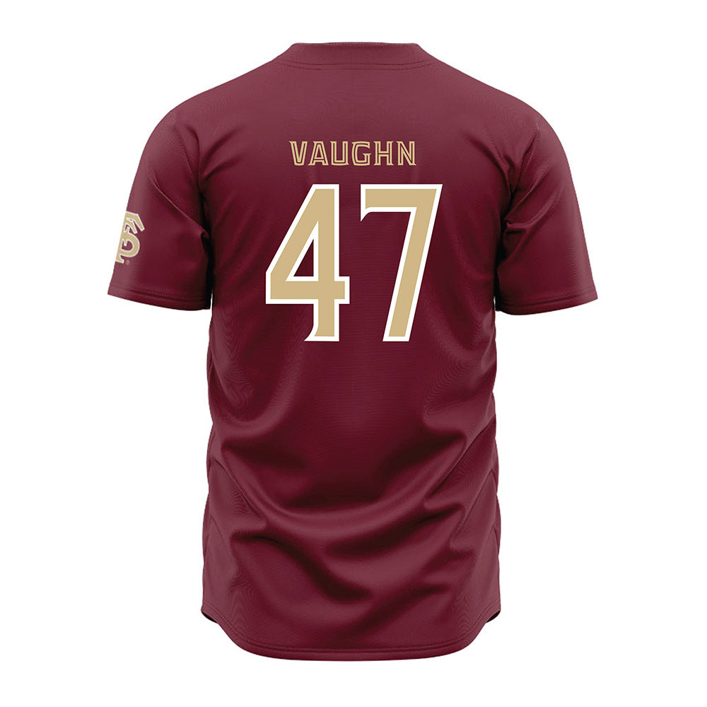 FSU - NCAA Baseball : Rhett Vaughn - Garnet Jersey-1