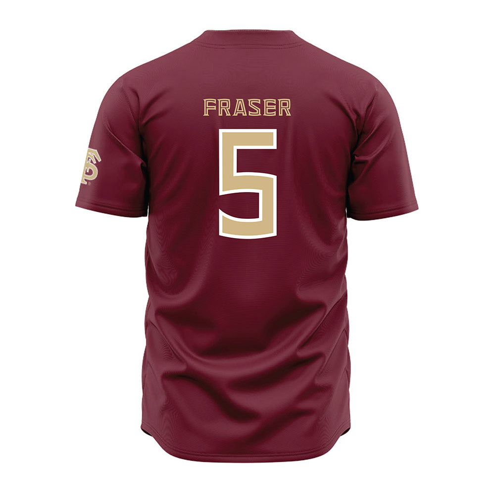 FSU - NCAA Baseball : Gabe Fraser - Garnet Jersey-1