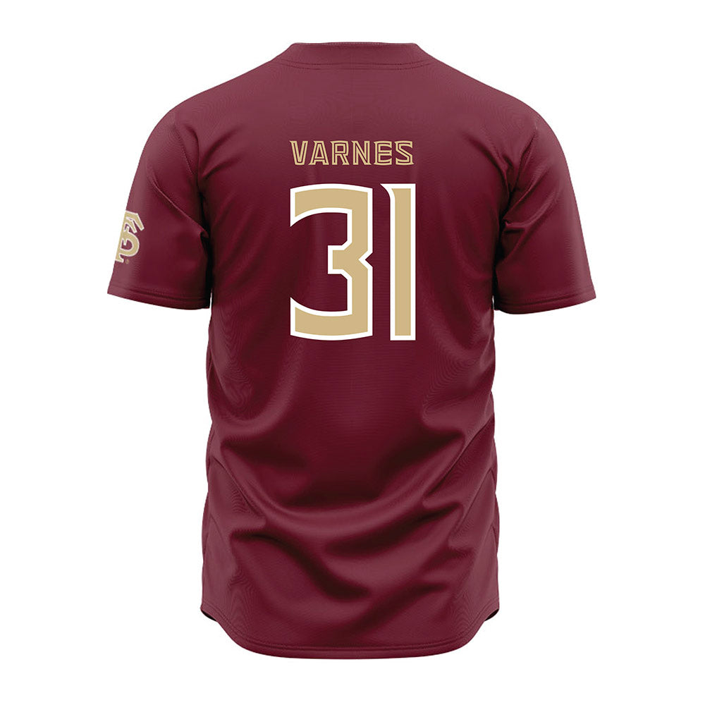 FSU - NCAA Baseball : Braxton Varnes - Garnet Jersey-1