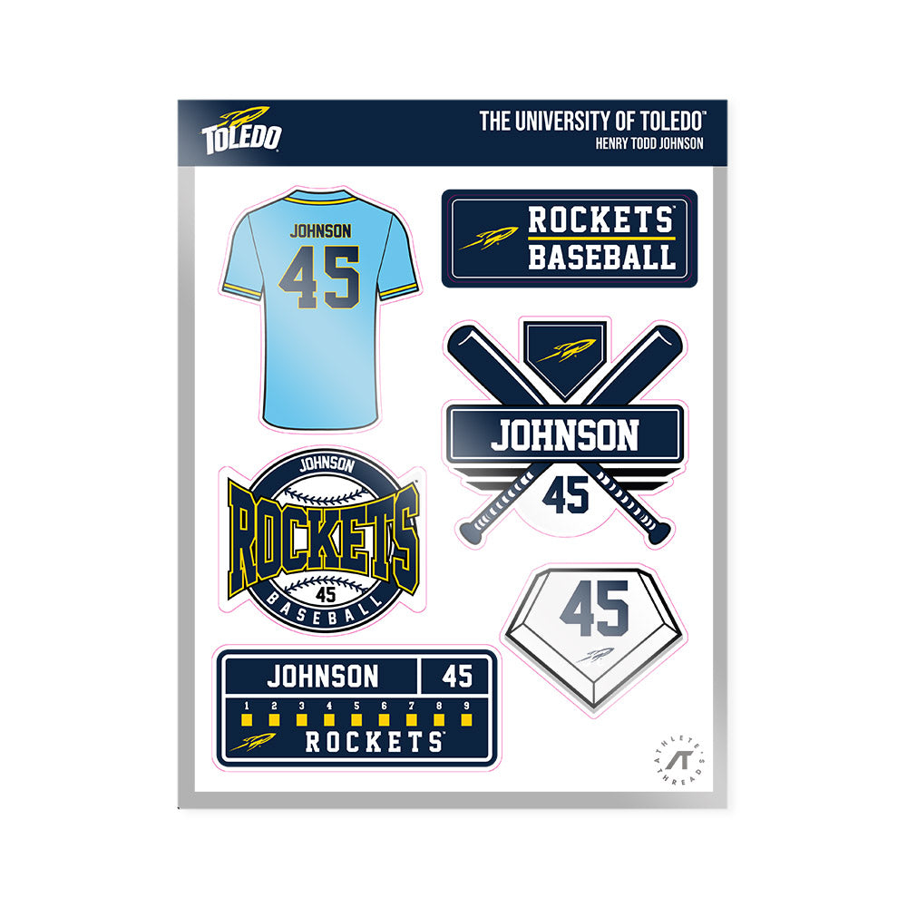 Toledo - NCAA Baseball : Henry Todd Johnson - Sticker Sheet-0