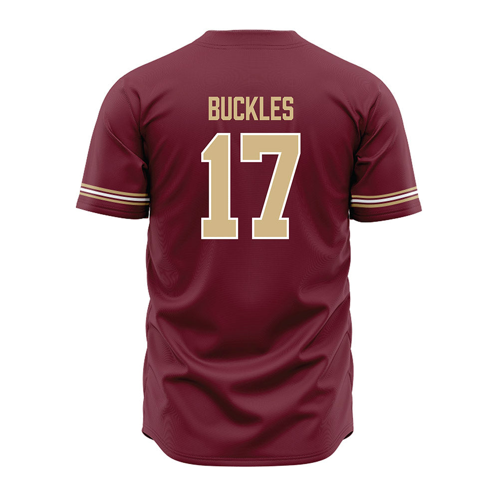 FSU - NCAA Baseball : Charlie Buckles - Garnet Jersey-1