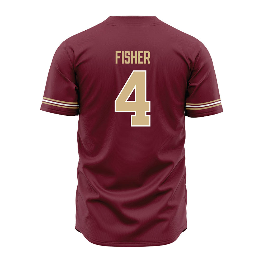 FSU - NCAA Baseball : Cal Fisher - Garnet Jersey-1