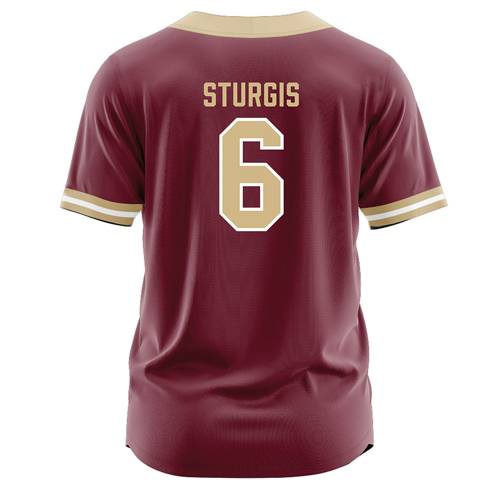 FSU - NCAA Softball : Makenna Sturgis - Garnet Jersey-1