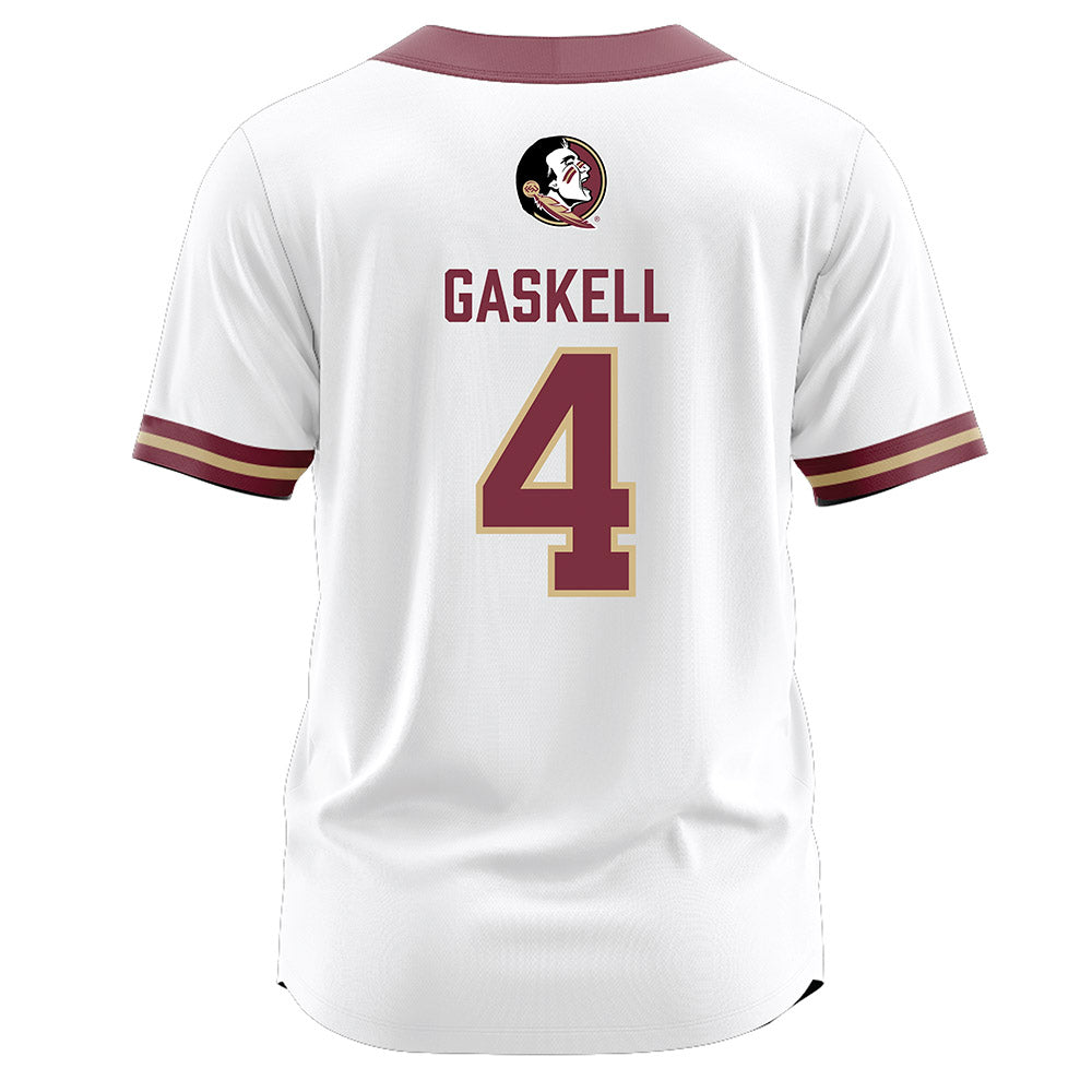 FSU - NCAA Softball : Marlee Gaskell - White Jersey-1