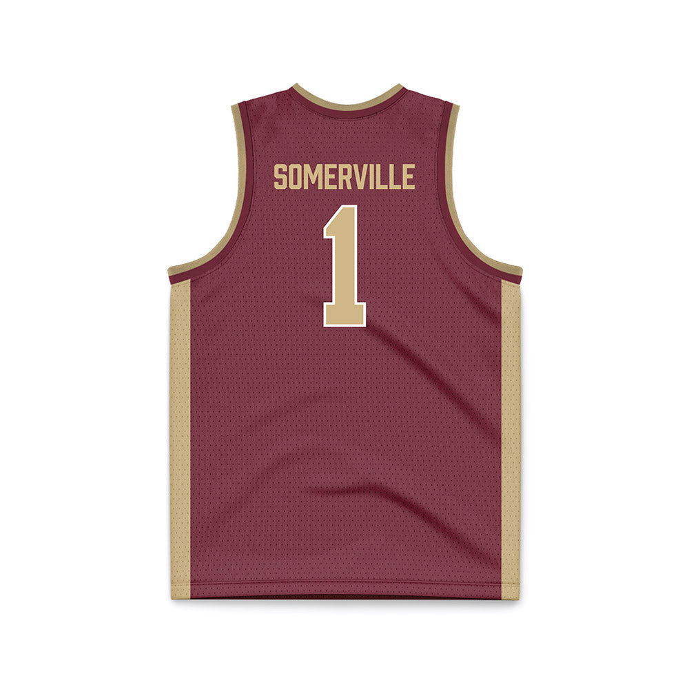 FSU - NCAA Men's Basketball : Martin Somerville - Garnet Basketball Jersey-1