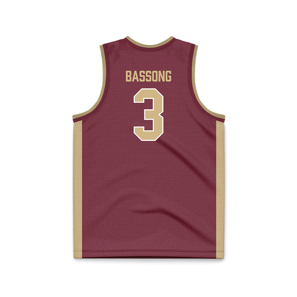 FSU - NCAA Men's Basketball : Thomas Bassong - Garnet Basketball Jersey-1