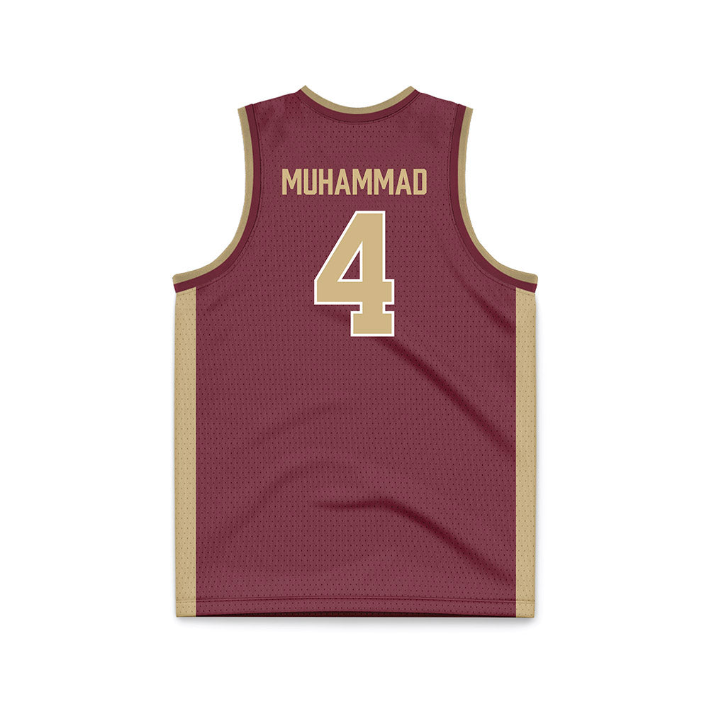 FSU - NCAA Men's Basketball : Shahid Muhammad - Garnet Basketball Jersey-1