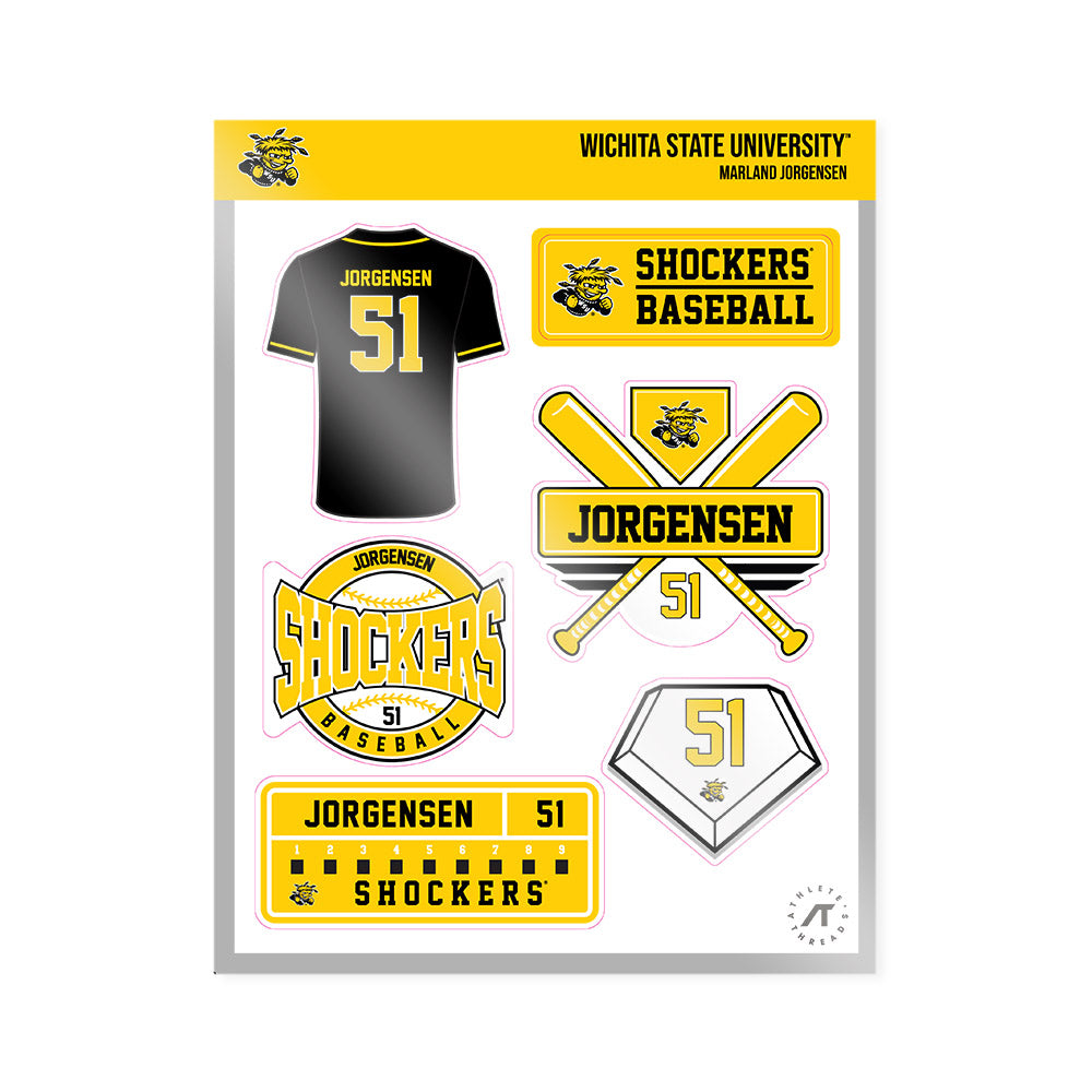 Wichita State - NCAA Baseball : Marland Jorgensen - Sticker Sheet-0
