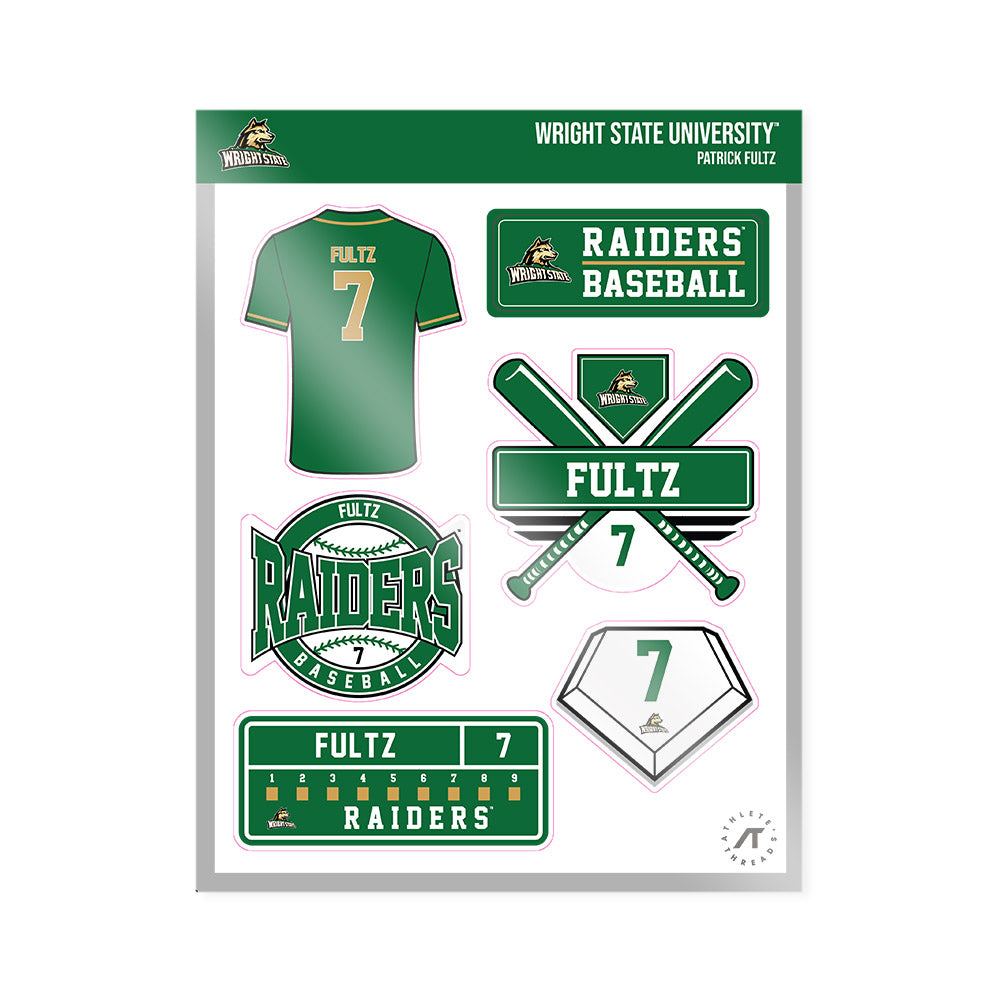 Wright State - NCAA Baseball : Patrick Fultz - Sticker Sheet-0