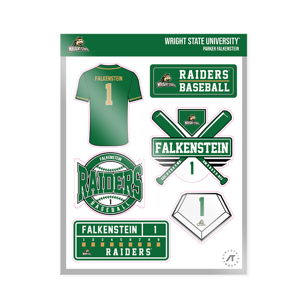 Wright State - NCAA Baseball : Parker Falkenstein - Sticker Sheet-0