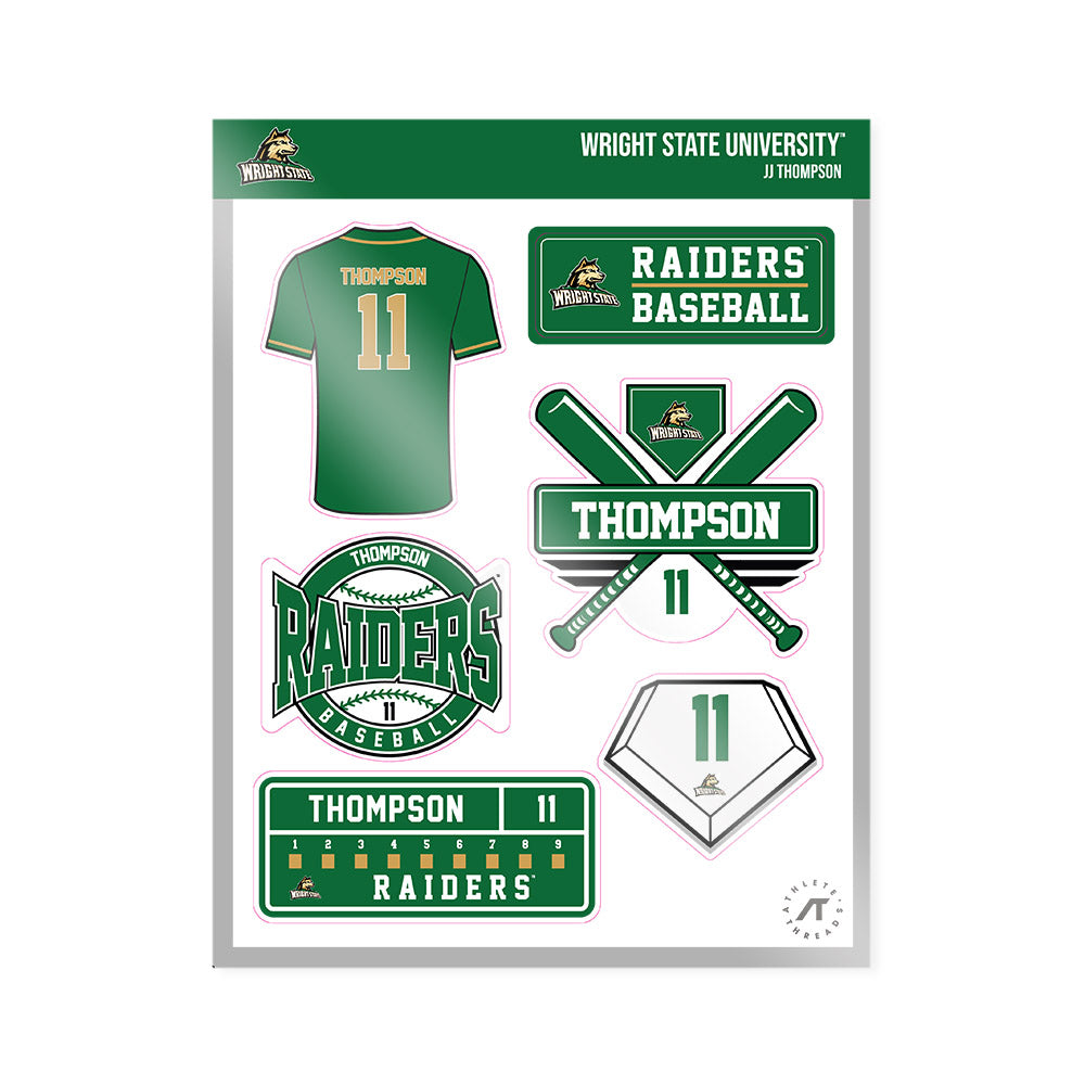 Wright State - NCAA Baseball : JJ Thompson - Sticker Sheet-0