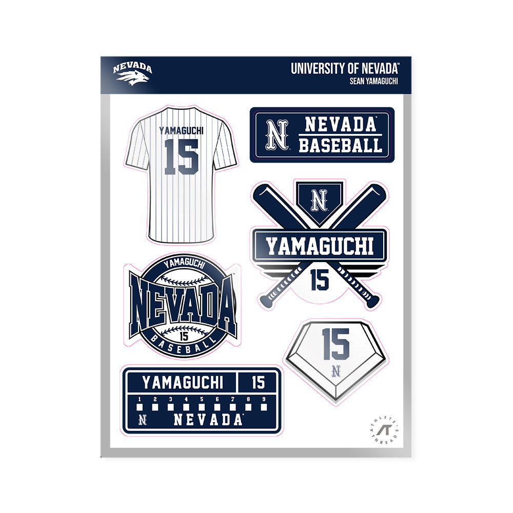 Nevada - NCAA Baseball : Sean Yamaguchi - Sticker Sheet-0