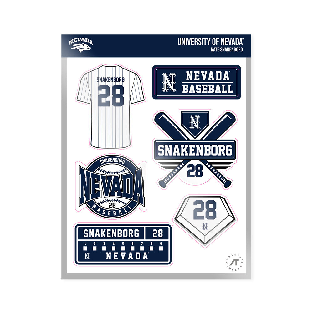 Nevada - NCAA Baseball : nate Snakenborg - Sticker Sheet-0