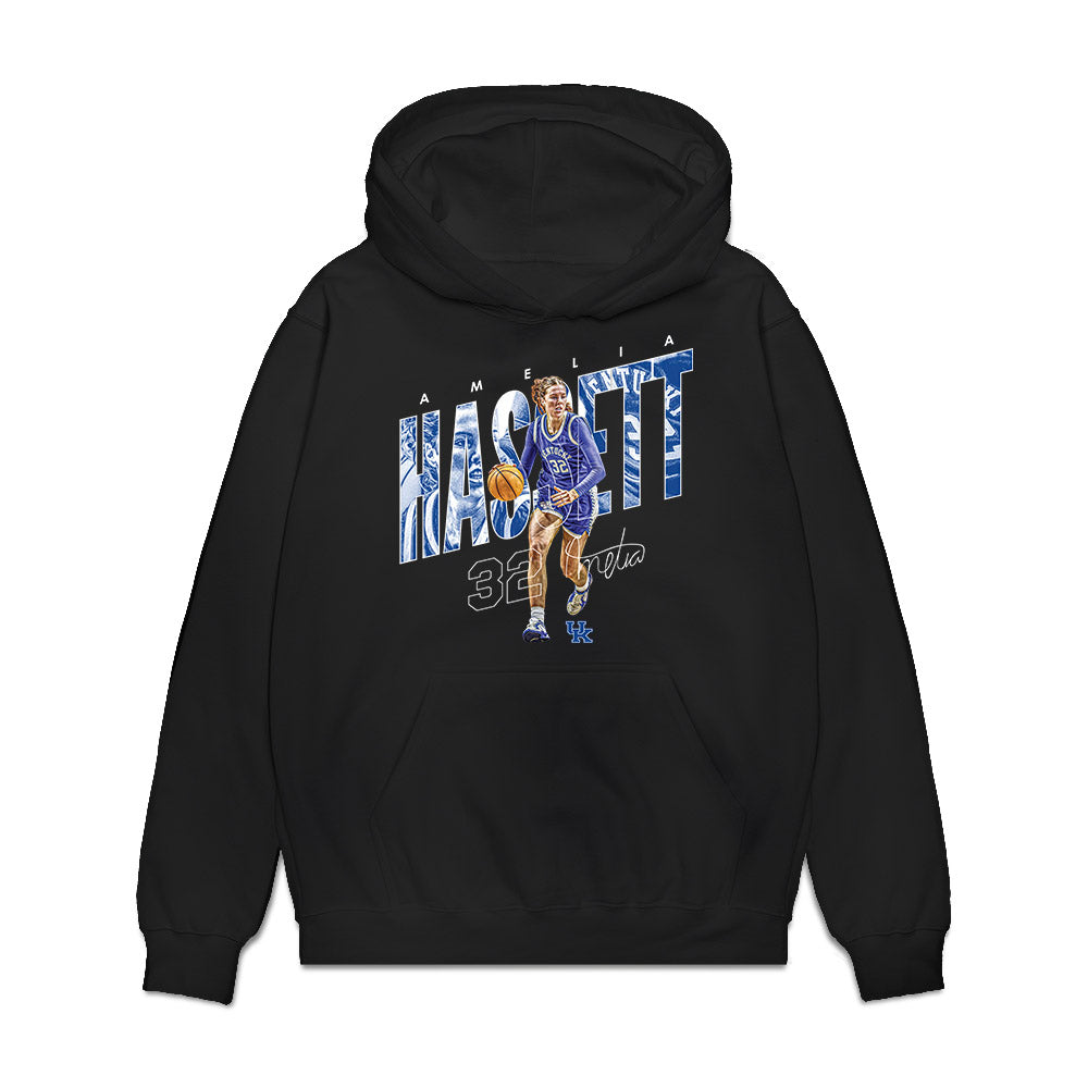 Kentucky - NCAA Women's Basketball : Amelia Hassett - Premium Hooded Sweatshirt-0