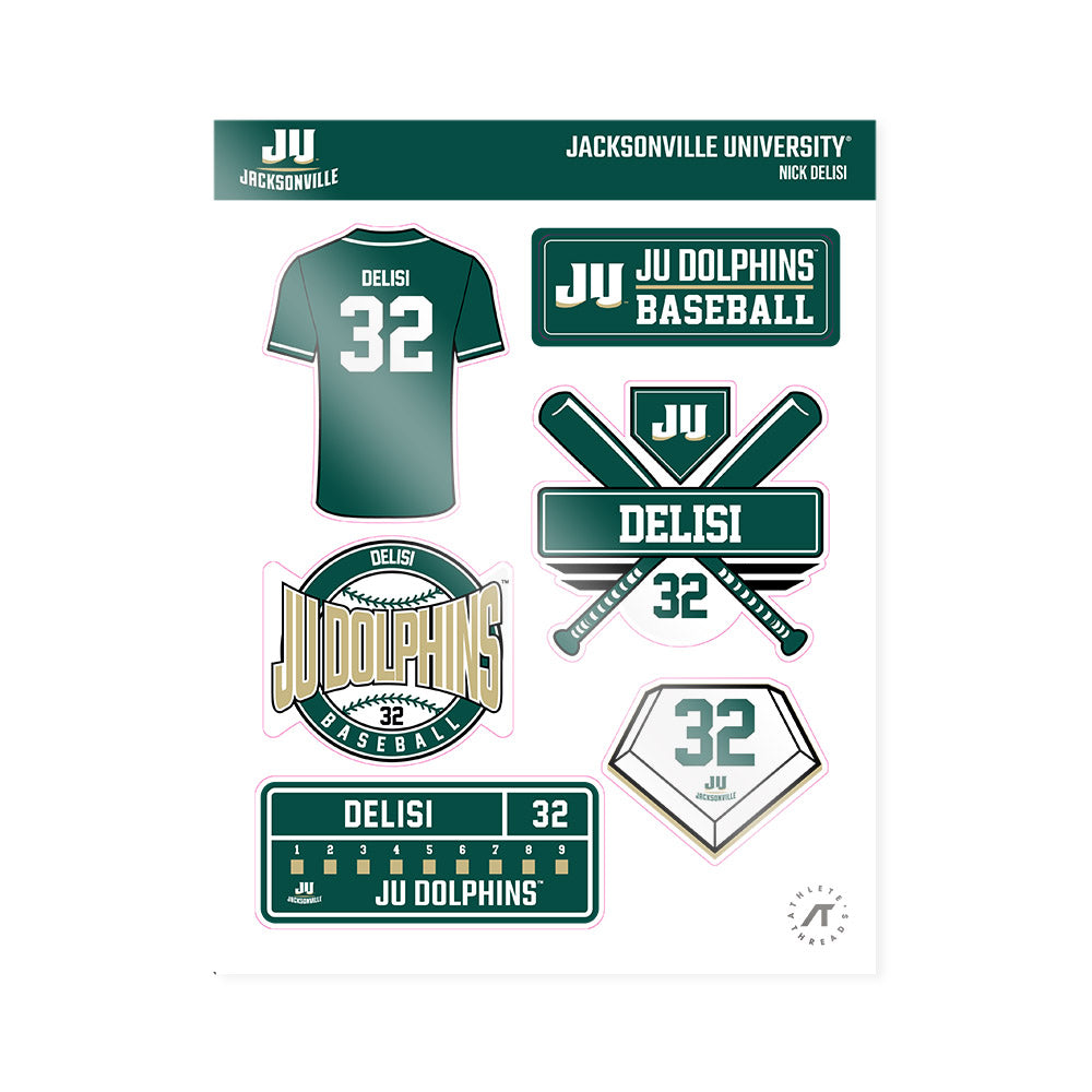 Jacksonville - NCAA Baseball : Nick DeLisi - Sticker Sheet-0