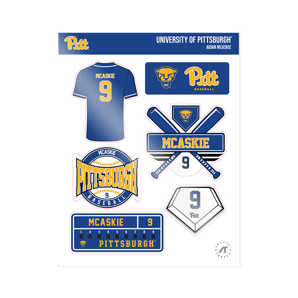 Pittsburgh - NCAA Baseball : Aidan McAskie - Sticker Sheet-0