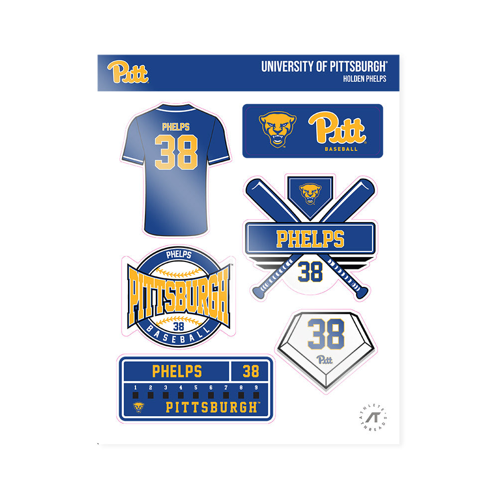 Pittsburgh - NCAA Baseball : Holden Phelps - Sticker Sheet-0