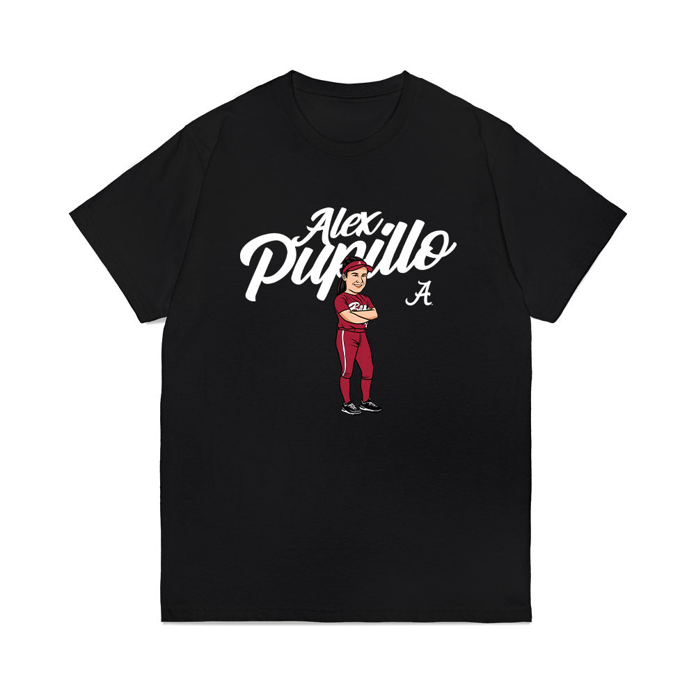 Alabama - NCAA Softball : Alexis Pupillo - Player Illustration Premium T-Shirt-0