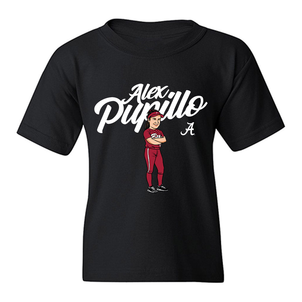 Alabama - NCAA Softball : Alexis Pupillo - Player Illustration Youth T-Shirt-0