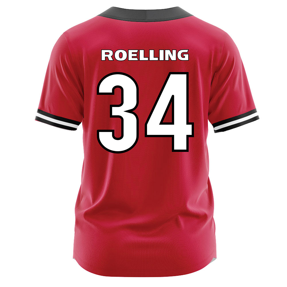 Georgia - NCAA Softball : Randi Roelling - Red Jersey-1