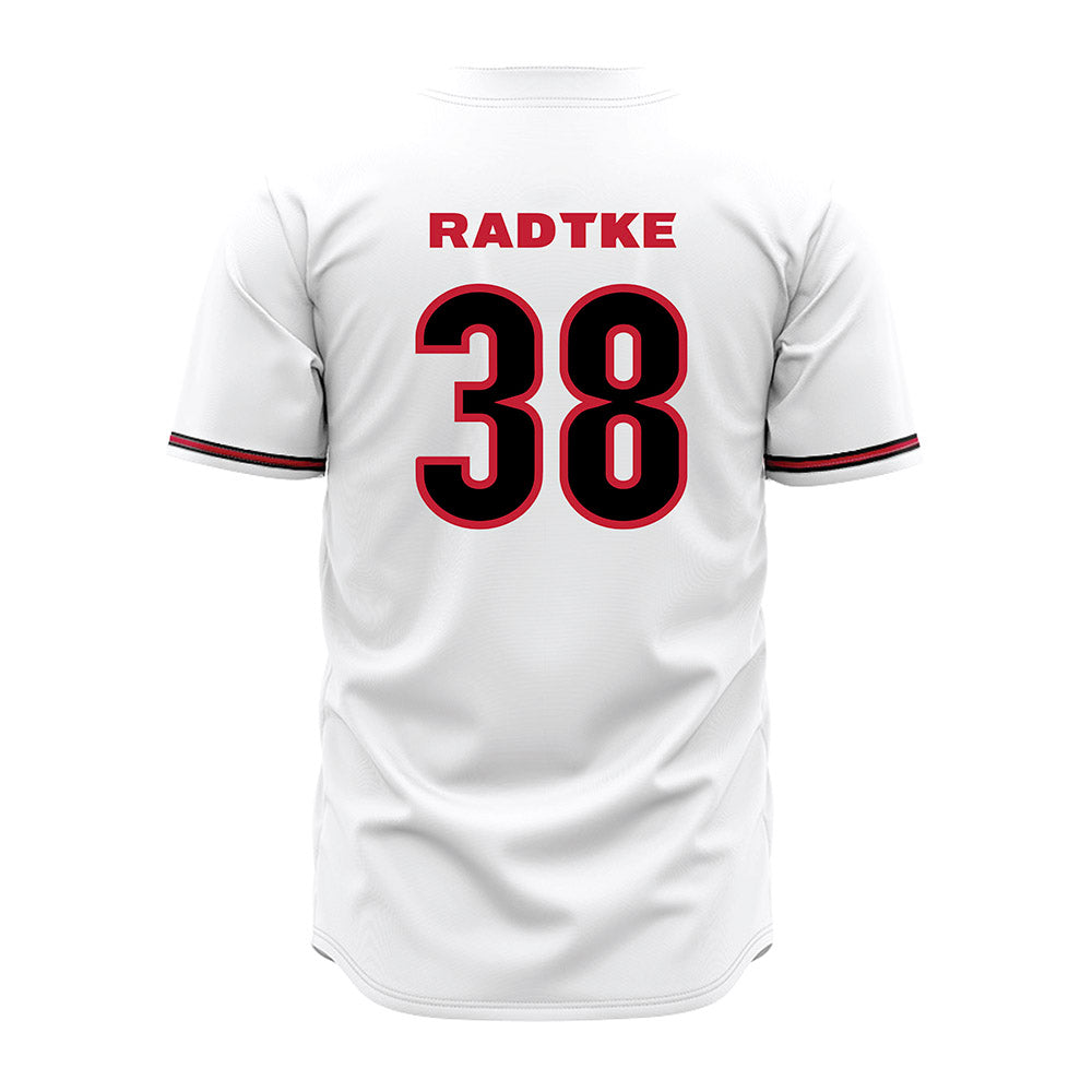 Georgia - NCAA Baseball : DJ Radtke - White Jersey-1