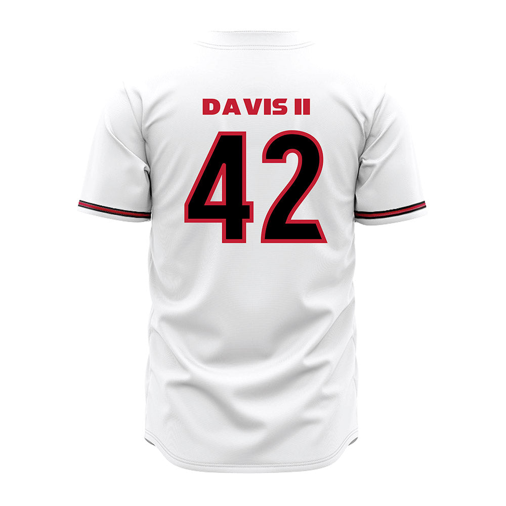 Georgia - NCAA Baseball : Alton Davis II - White Jersey-1