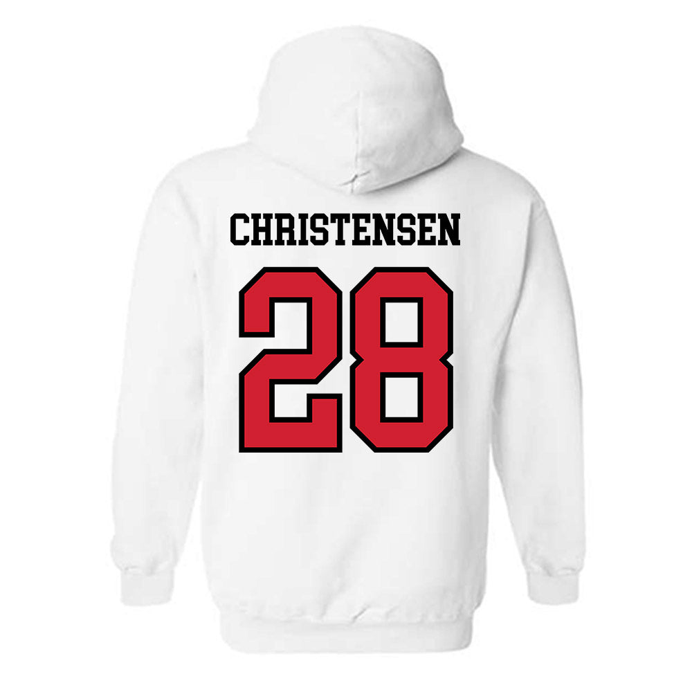 UNLV - NCAA Football : Logan Christensen - Classic Shersey Hooded Sweatshirt-1