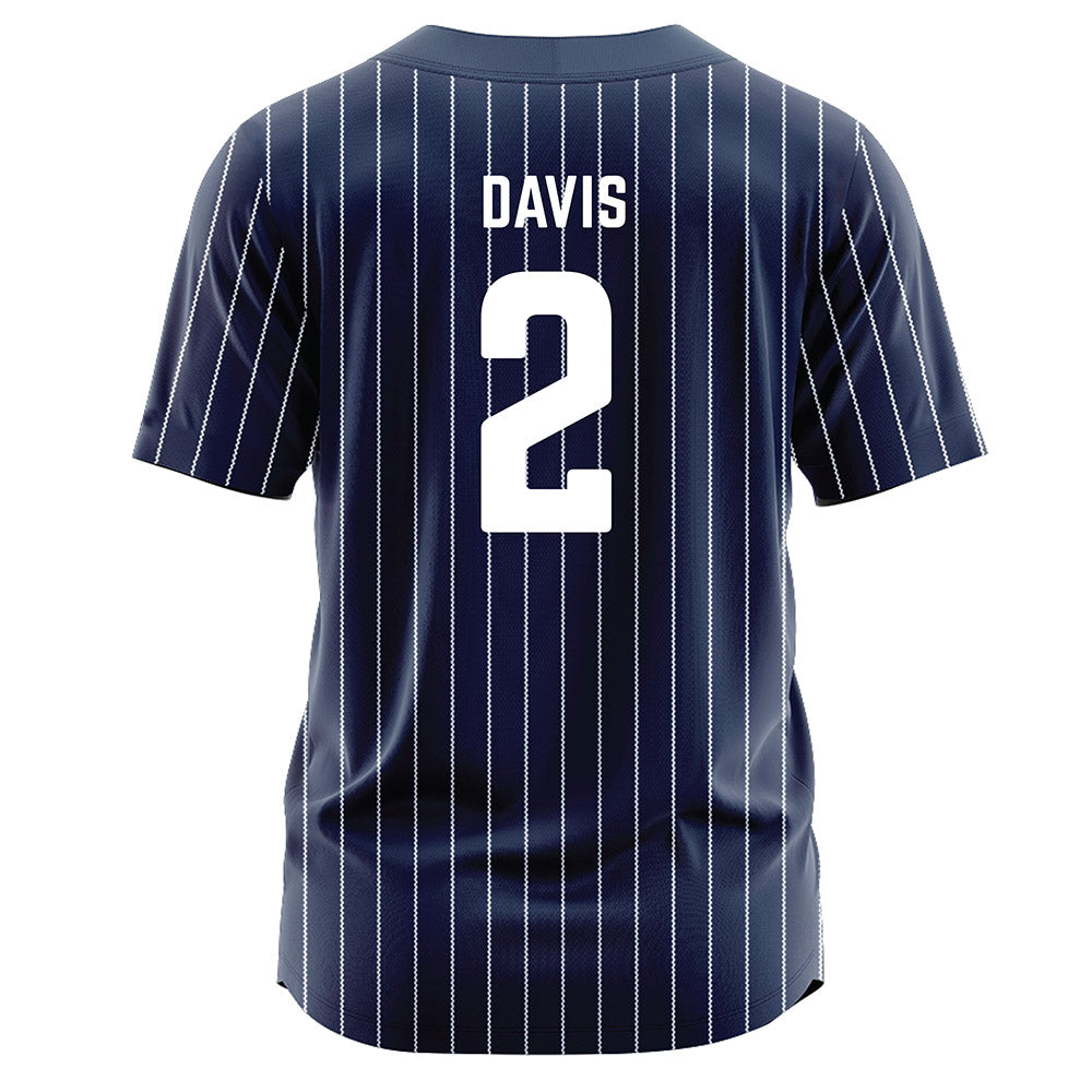 Georgia Southern - NCAA Softball : Emma Davis - Navy Jersey-1