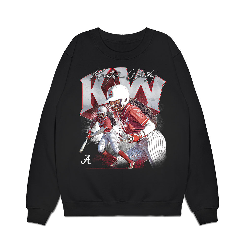 Alabama - NCAA Softball : Kristen White - Collage Premium Crewneck Sweatshirt-0