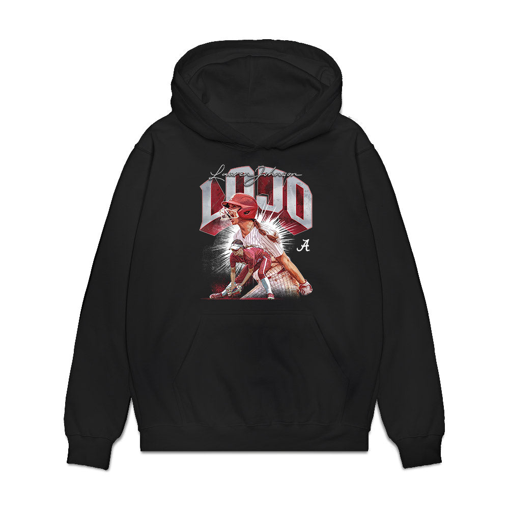 Alabama - NCAA Softball : Lauren Johnson - Collage Premium Hooded Sweatshirt-0