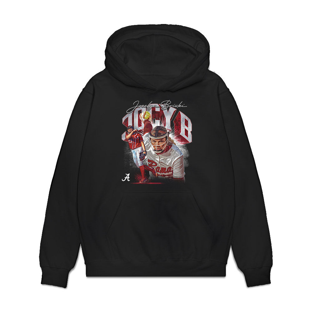 Alabama - NCAA Softball : Jocelyn Briski - Collage Premium Hooded Sweatshirt-0