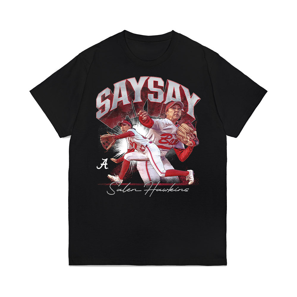 Alabama - NCAA Softball : Salen Hawkins - Collage Premium T-Shirt-0