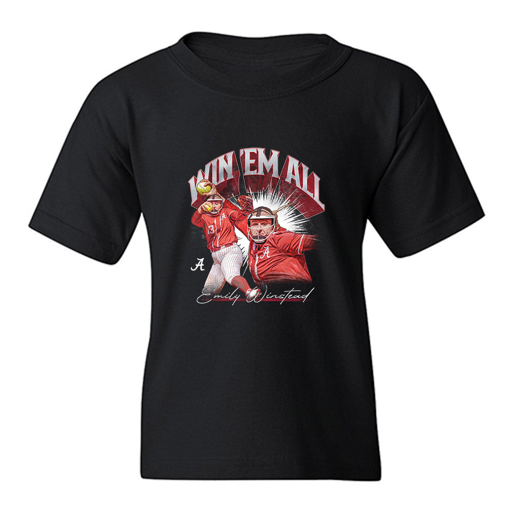 Alabama - NCAA Softball : Emily Winstead - Collage Youth T-Shirt-0