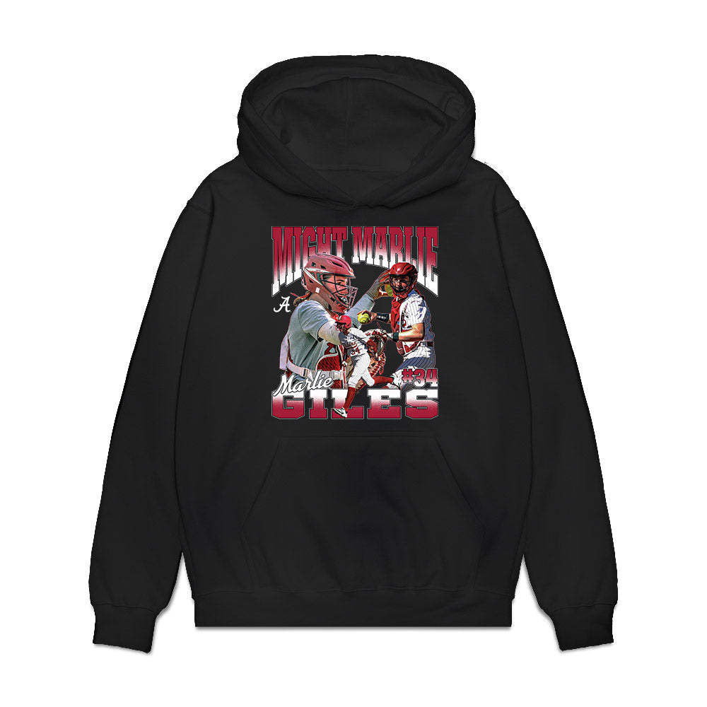 Alabama - NCAA Softball : Marlie Giles - Collage Premium Hooded Sweatshirt-0