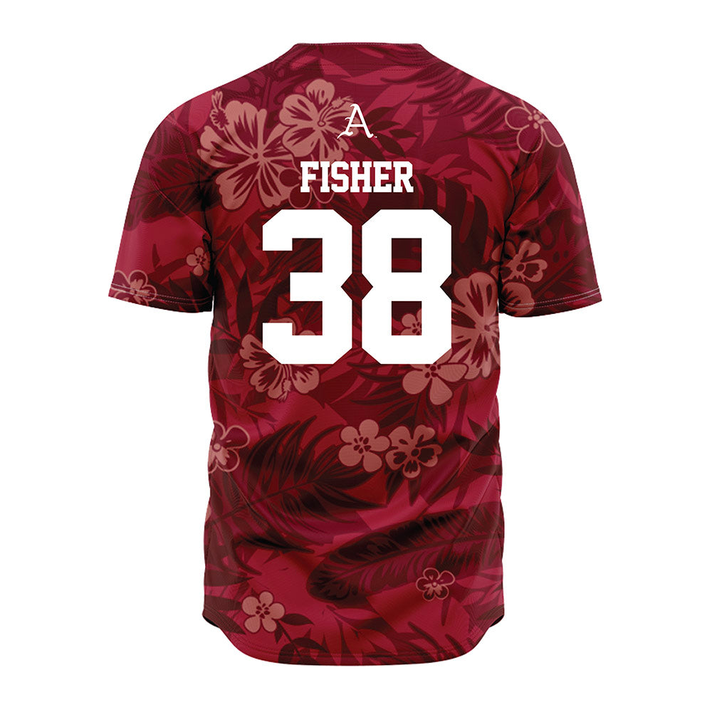 Arkansas - NCAA Baseball : Colin Fisher - Red Jersey-1