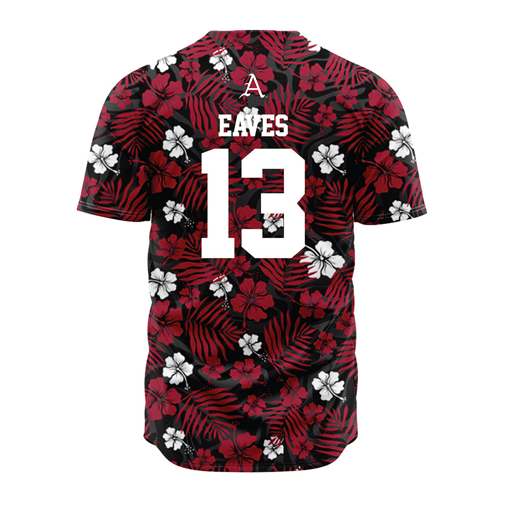 Arkansas - NCAA Baseball : Steele Eaves - Red Jersey-1