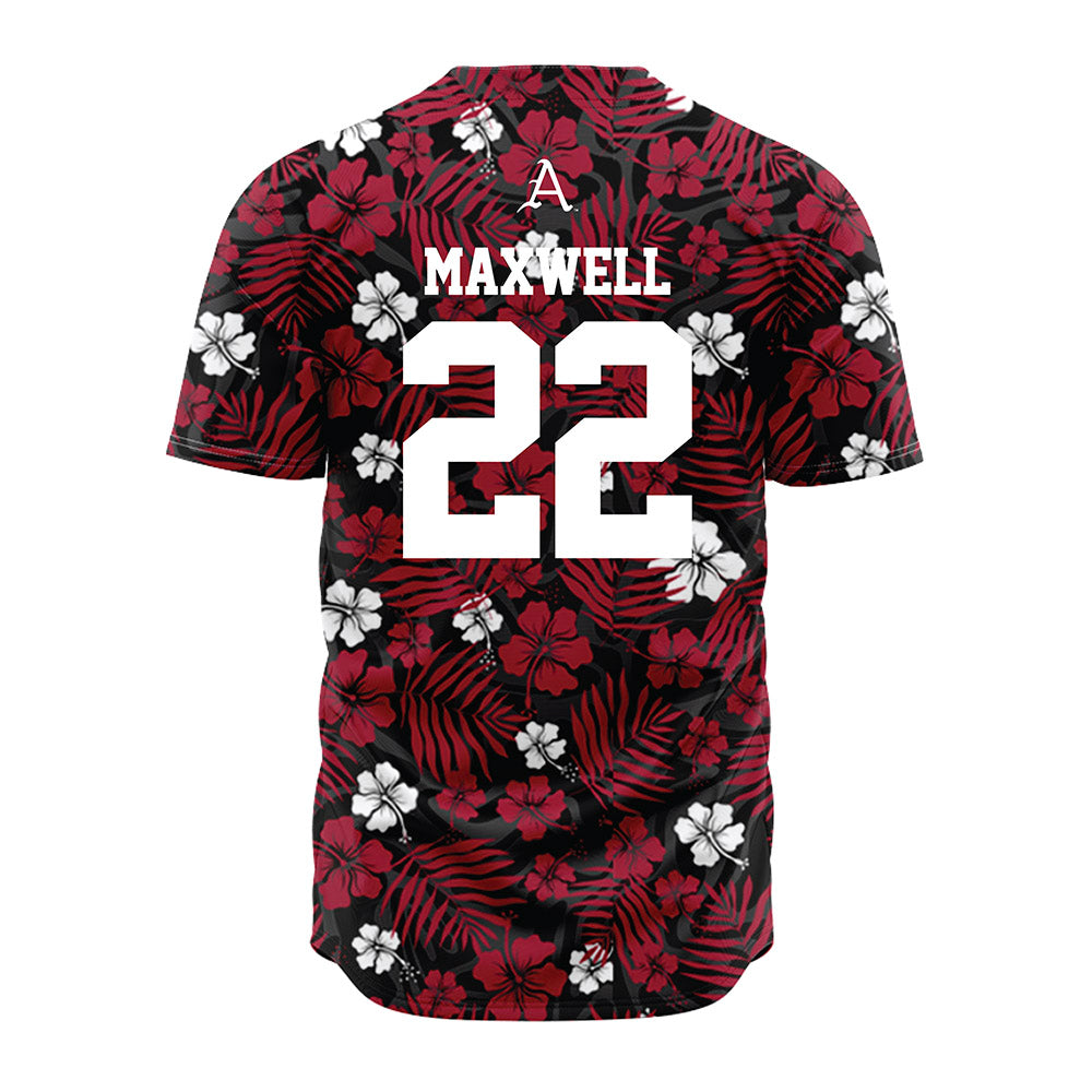 Arkansas - NCAA Baseball : Logan Maxwell - Red Jersey-1