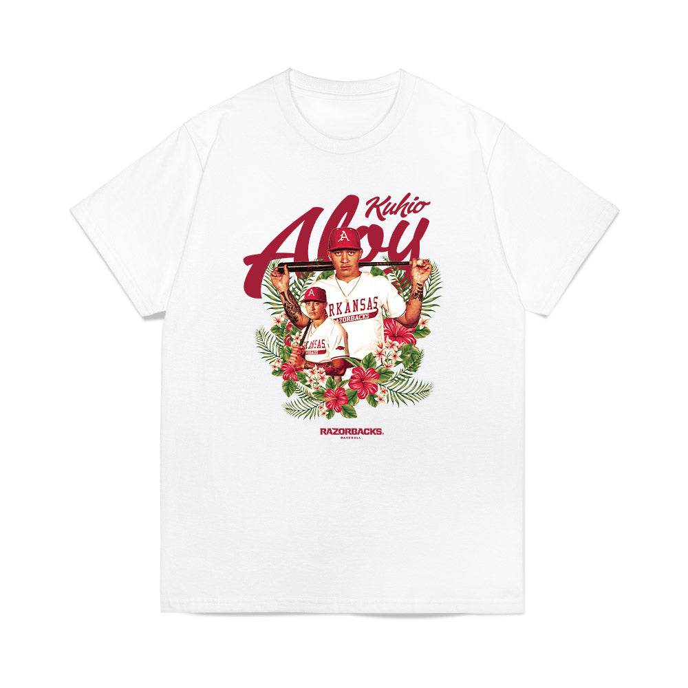Arkansas - NCAA Baseball : Kuhio Aloy - Collage Premium T-Shirt-0