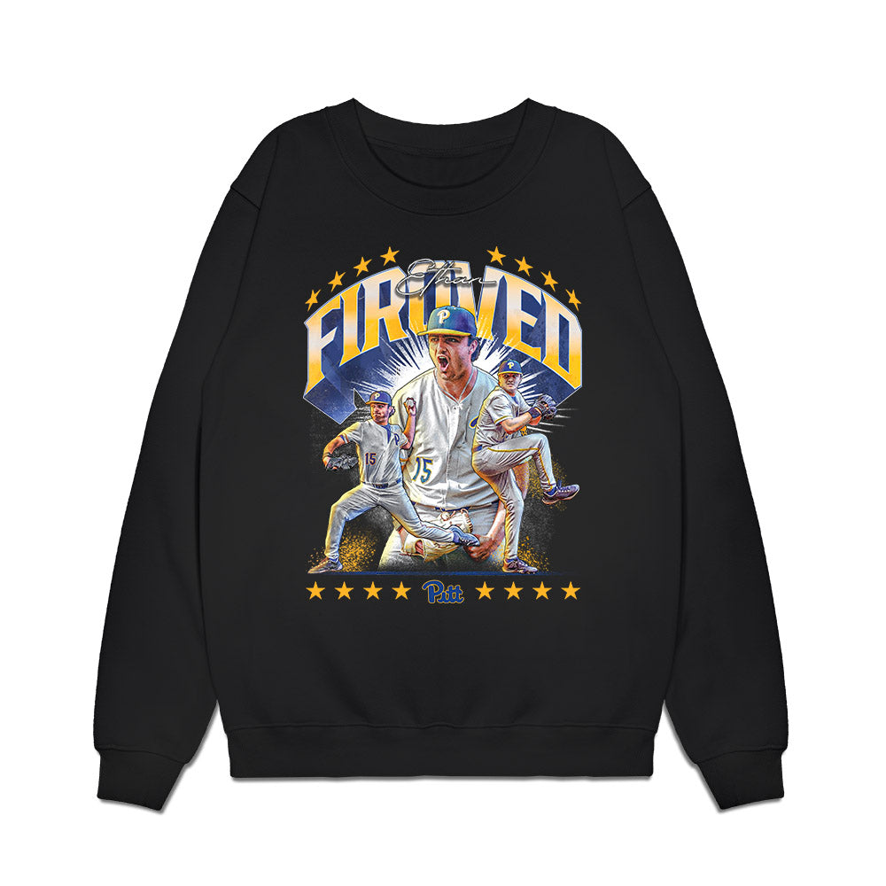 Pittsburgh - NCAA Baseball : Ethan Firoved - Premium Crewneck Sweatshirt-0