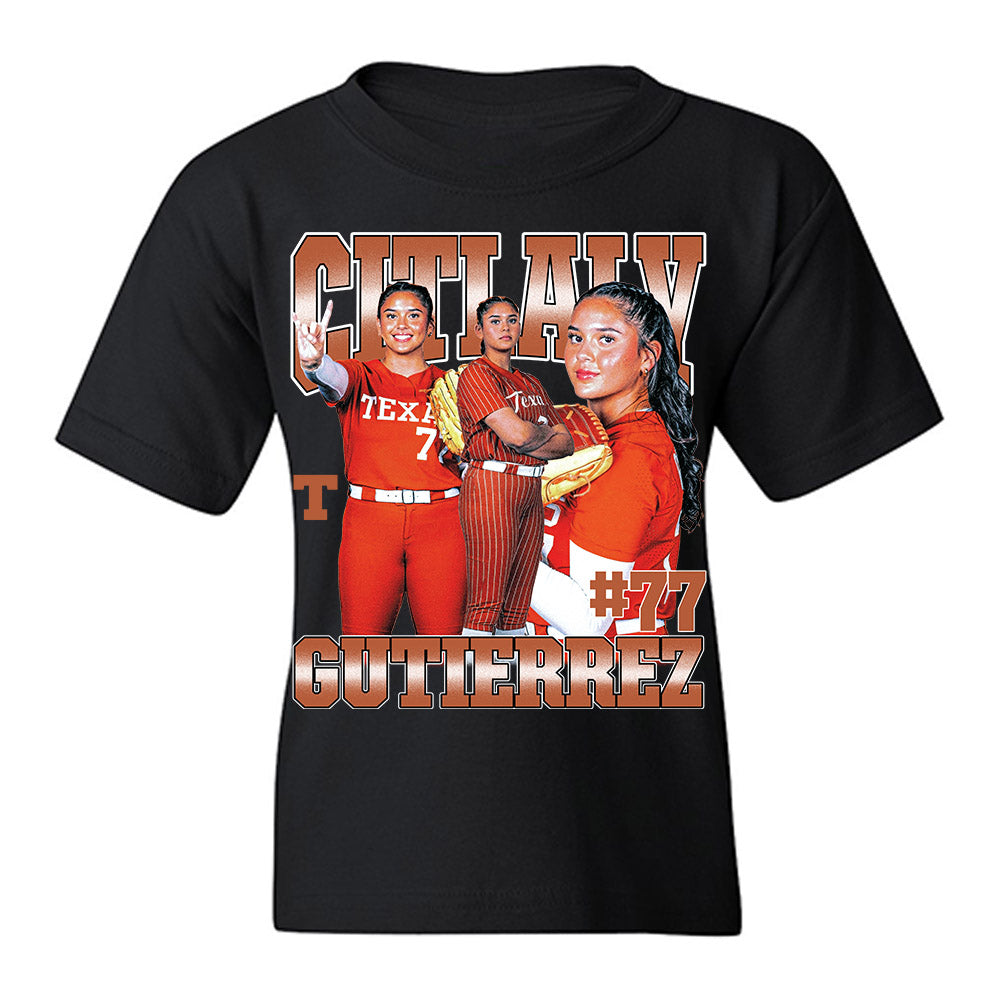 Texas - NCAA Softball : Citlaly Gutierrez - Collage Youth T-Shirt-0