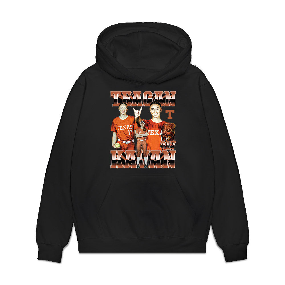 Texas - NCAA Softball : Teagan Kavan - Collage Premium Hooded Sweatshirt-0