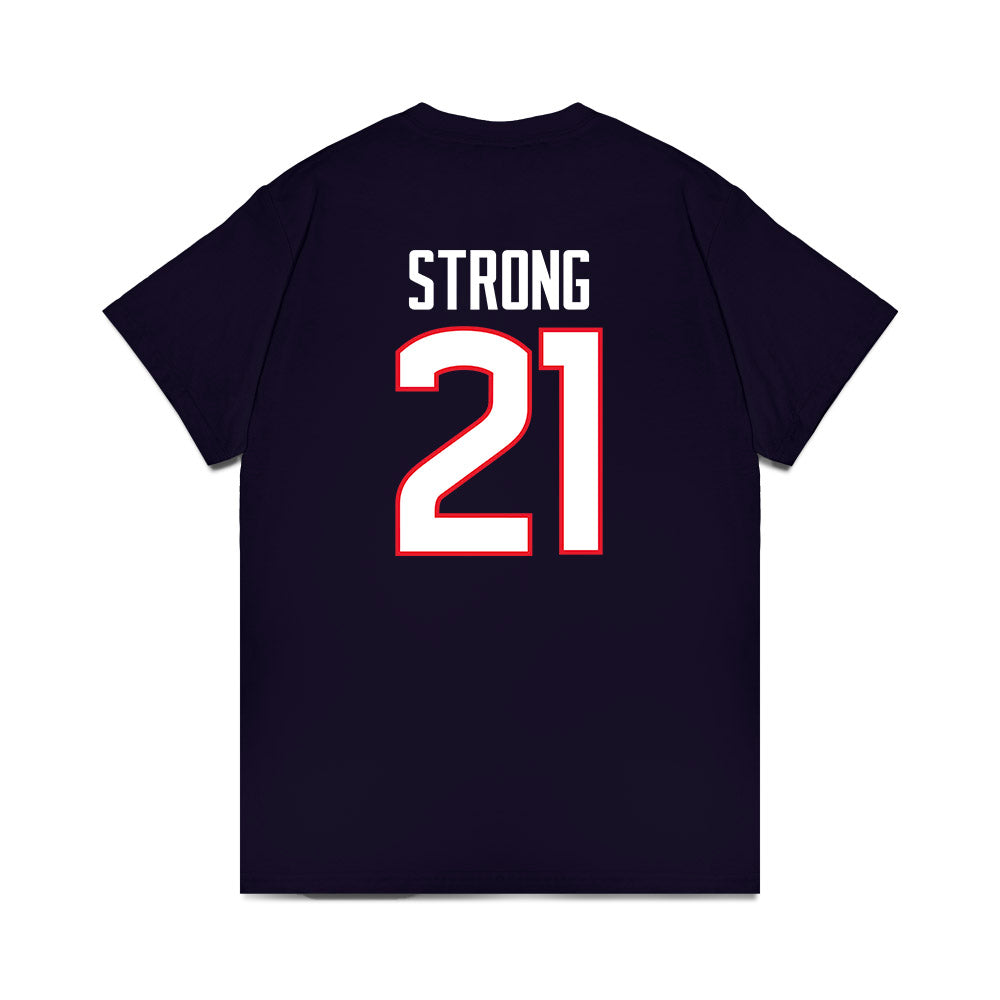 UConn - NCAA Women's Basketball : Sarah Strong - National Champs Classic Shersey Premium T-Shirt-1