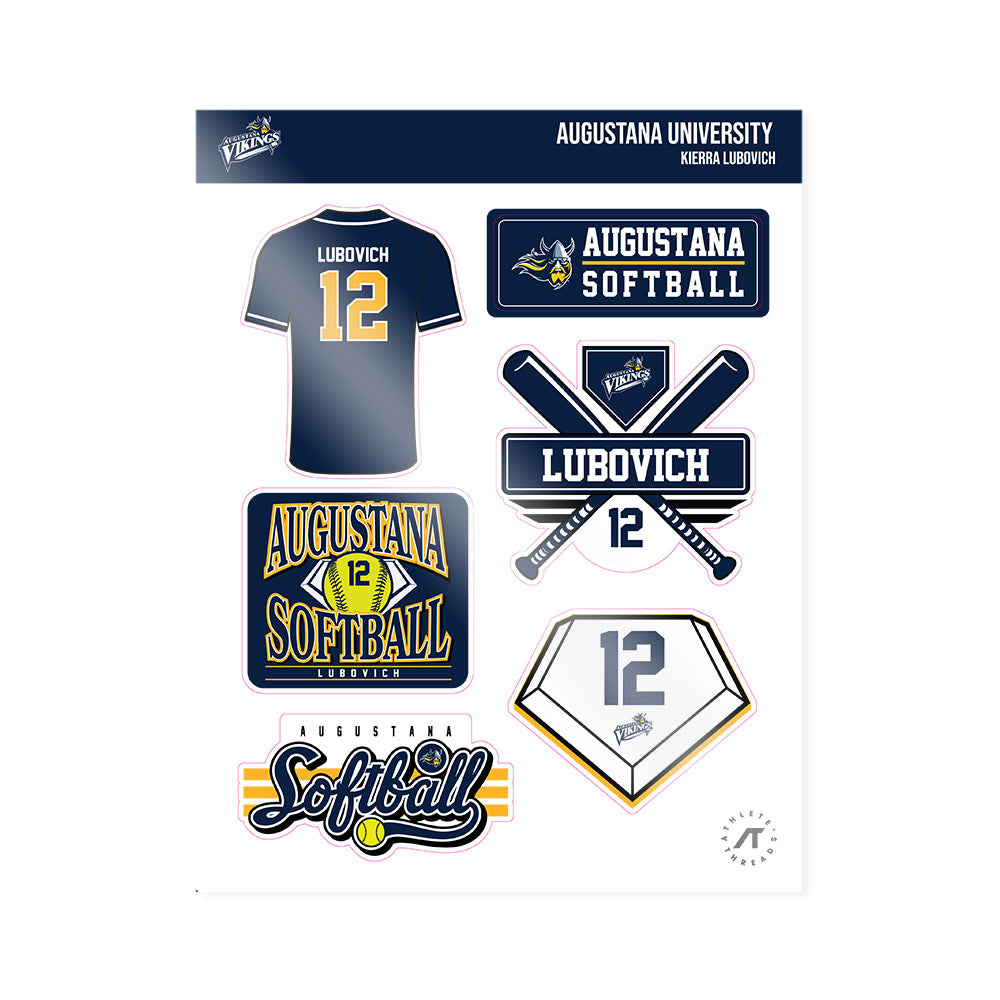 AU - NCAA Softball : Kierra Lubovich - Sticker Sheet-0