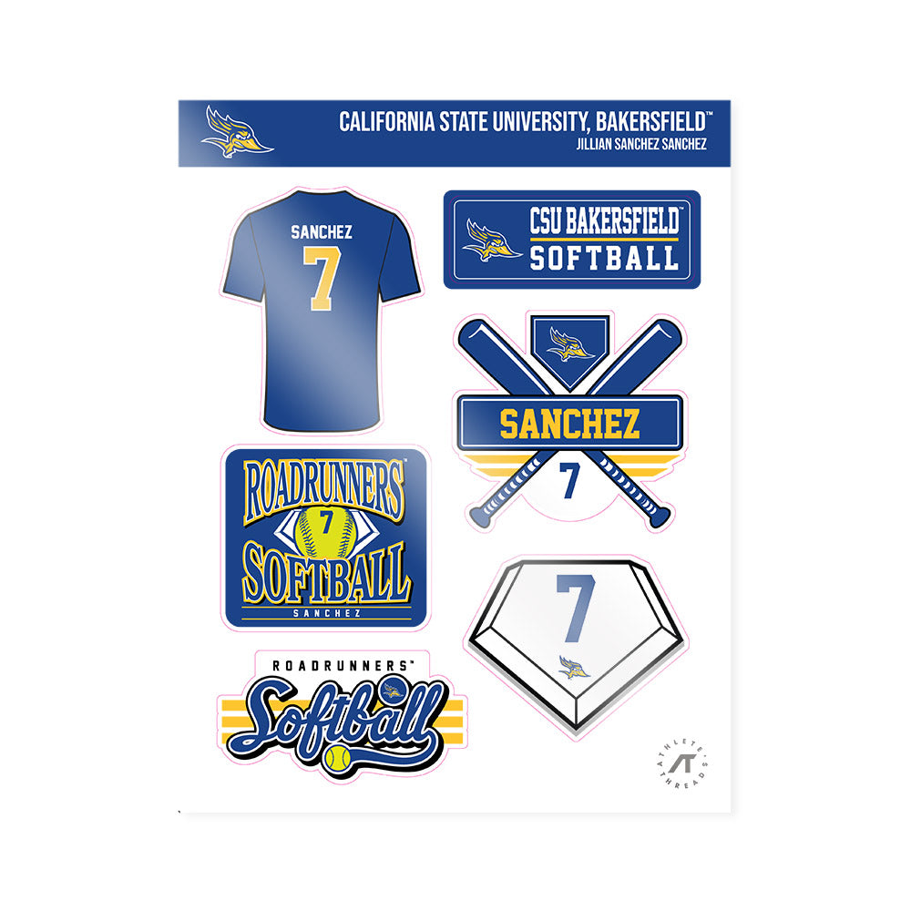 CSU Bakersfield - NCAA Softball : Jillian Sanchez Sanchez - Sticker Sheet-0