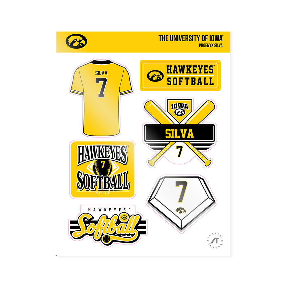 Iowa - NCAA Softball : Phoenyx Silva - Sticker Sheet-0