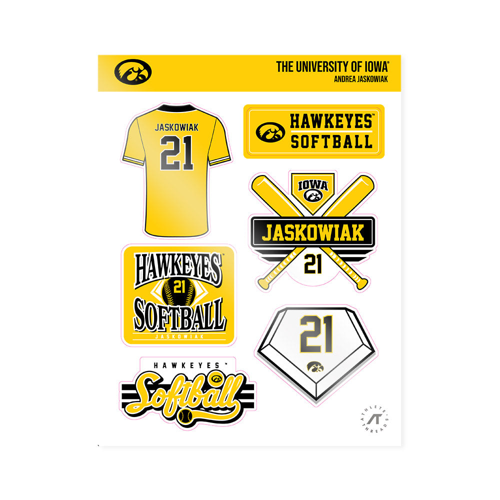 Iowa - NCAA Softball : Andrea Jaskowiak - Sticker Sheet-0