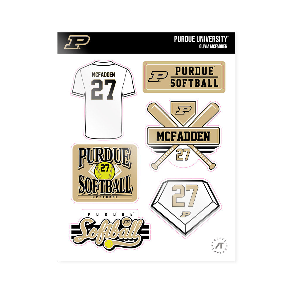 Purdue - NCAA Softball : Olivia McFadden - Sticker Sheet-0